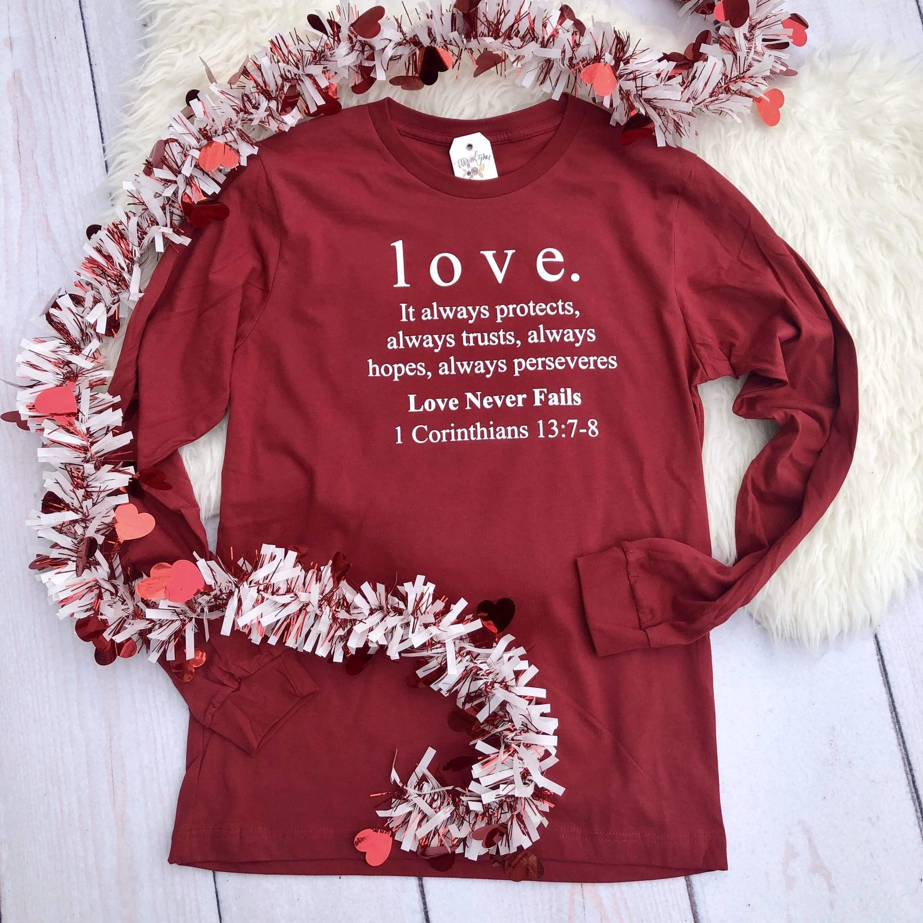 1 Corinthians 13 Love Crew Longsleeve