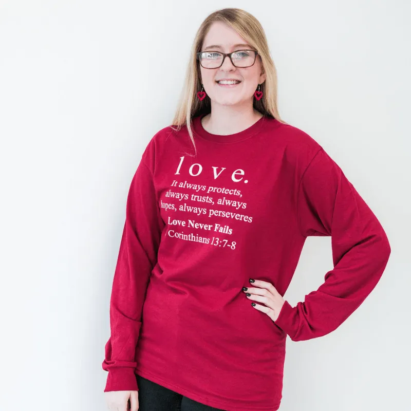 1 Corinthians 13 Love Crew Longsleeve