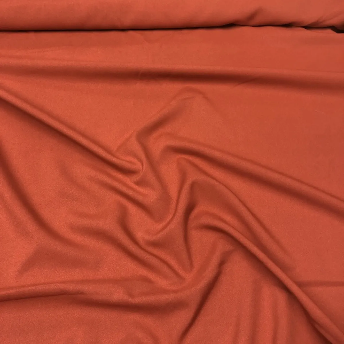 1pc - Premium Poly (Poplin) Table Linen 90" Round - Rust 1352