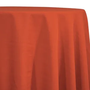 1pc - Premium Poly (Poplin) Table Linen 90" Round - Rust 1352
