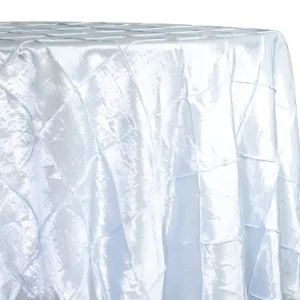 2pcs - 4" Pintuck Taffeta Table Linen 90"x156" Banquet - White