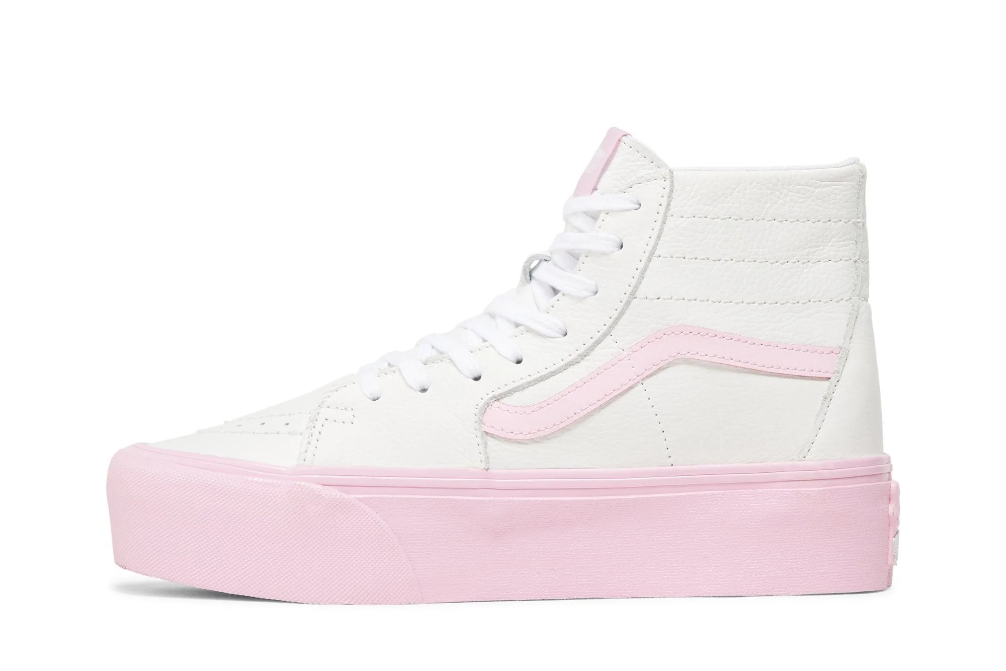 Barbie x Sk8-Hi Tapered Stackform Vans Boots, white