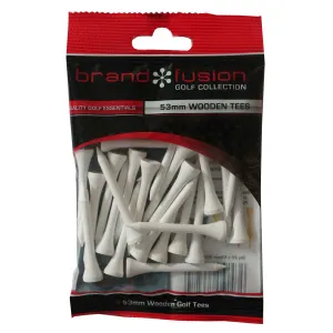 Brand Fusion Brand Fusion Wooden White Golf Tees - Savers Essential Collections
