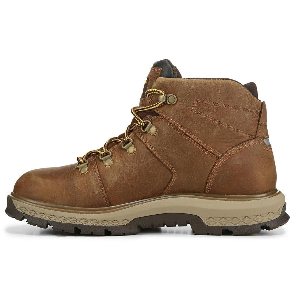 Caterpillar Men's Waterproof Soft Toe Work Boots Medium/Wide , pyramid leather color