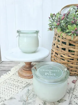 Cranberry & Pine 9 oz. European Preserve Jar