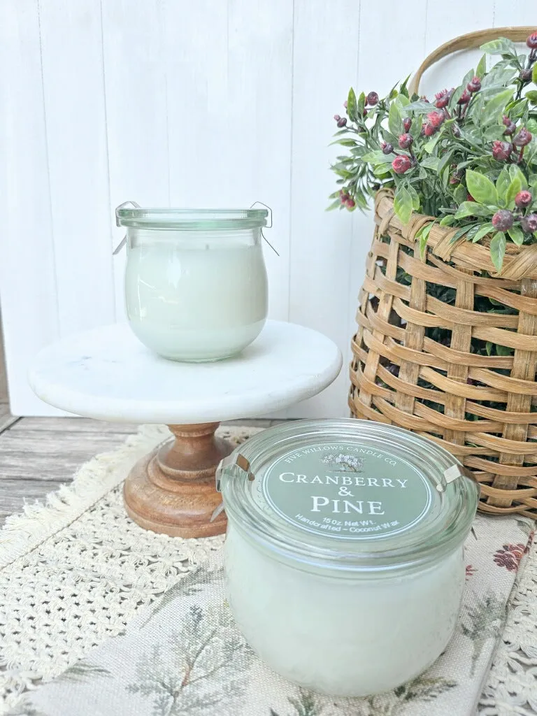 Cranberry & Pine 9 oz. European Preserve Jar