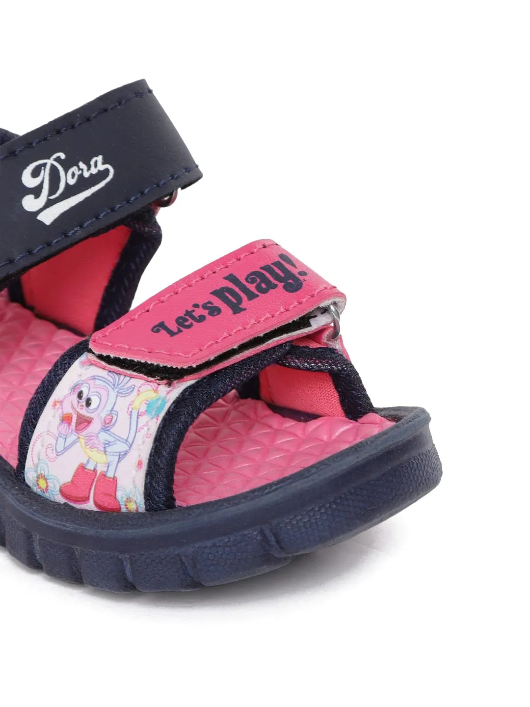 Dora by toothless Kids Girls Navy Sports Sandals