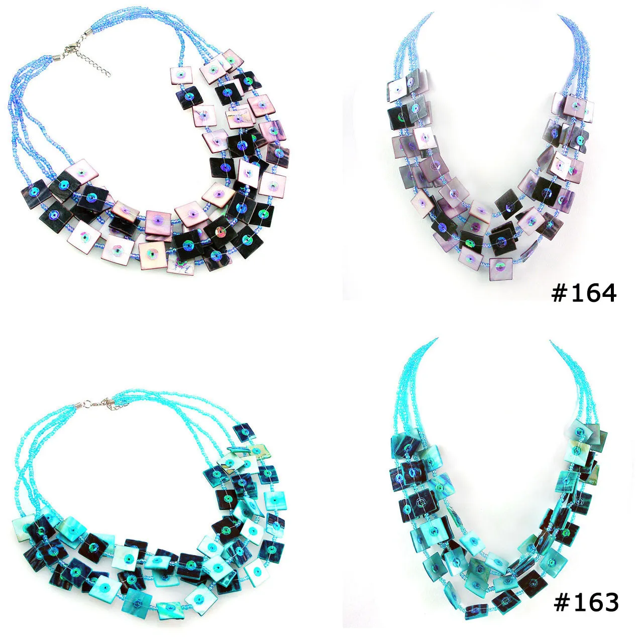 LOT OF 10  Necklaces Tribal Ethnic Tibetan Behemian Shell Stone & More