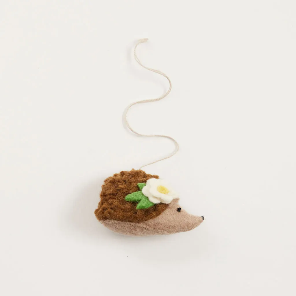Spring Blossom Hedgehog Ornament