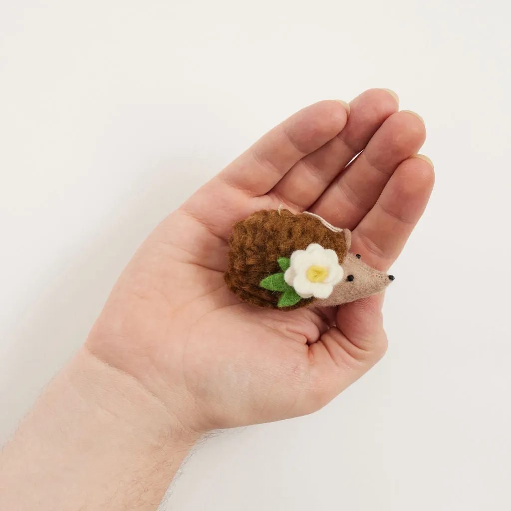 Spring Blossom Hedgehog Ornament