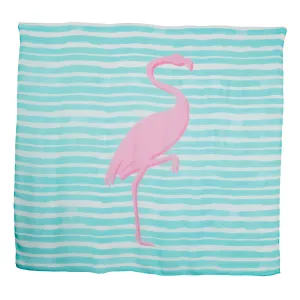 Stripe Flamingo Teal Scarf