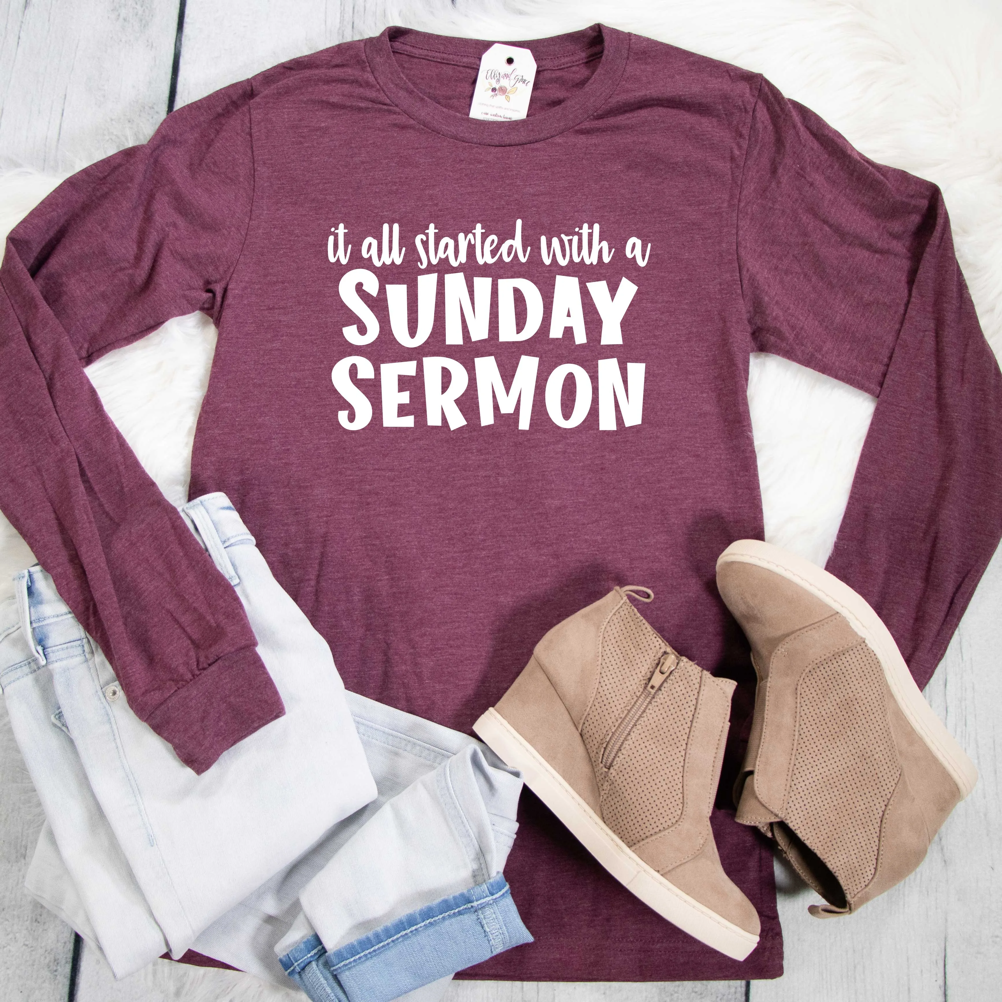 Sunday Sermon Crew Longsleeve